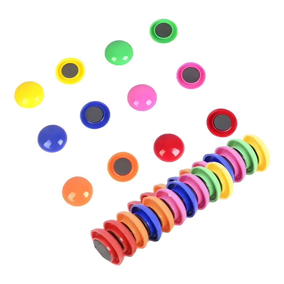 GENERICO - Pack 10 imanes para pizarra magnética surtido