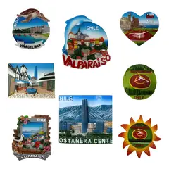 GENERICO - Pack 6 imanes souvenir Chile surtido