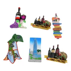 GENERICO - Imanes souvenir vino Chile surtido