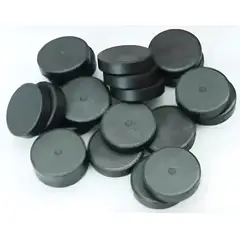 GENERICO - Pack 24 imanes Hama beads redondos negro