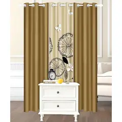 GENERICO - Cortinas De Algodon 3 Paños 97X220CM