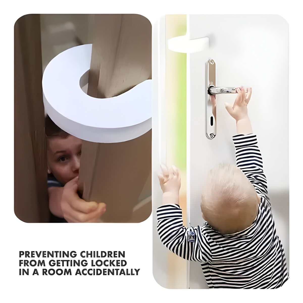 GENERICO - Pack 4 protectores de puerta y pared blanco