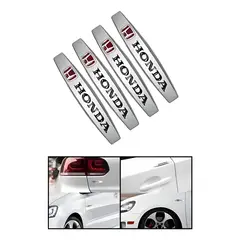 GENERICO - 4 Topes Puerta Metálicos Adhesivos Universal