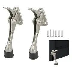 GENERICO - 2 Topes Puerta Antigolpe Con Tornillo Plateado