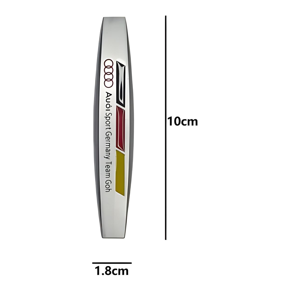 GENERICO - 4 Topes Puerta Metálicos Adhesivos Audi