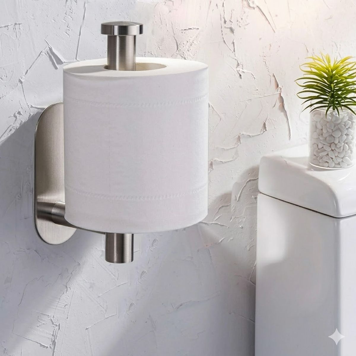 GENERICO - Porta Papel Higiénico SUS304 de Acero Inoxidable