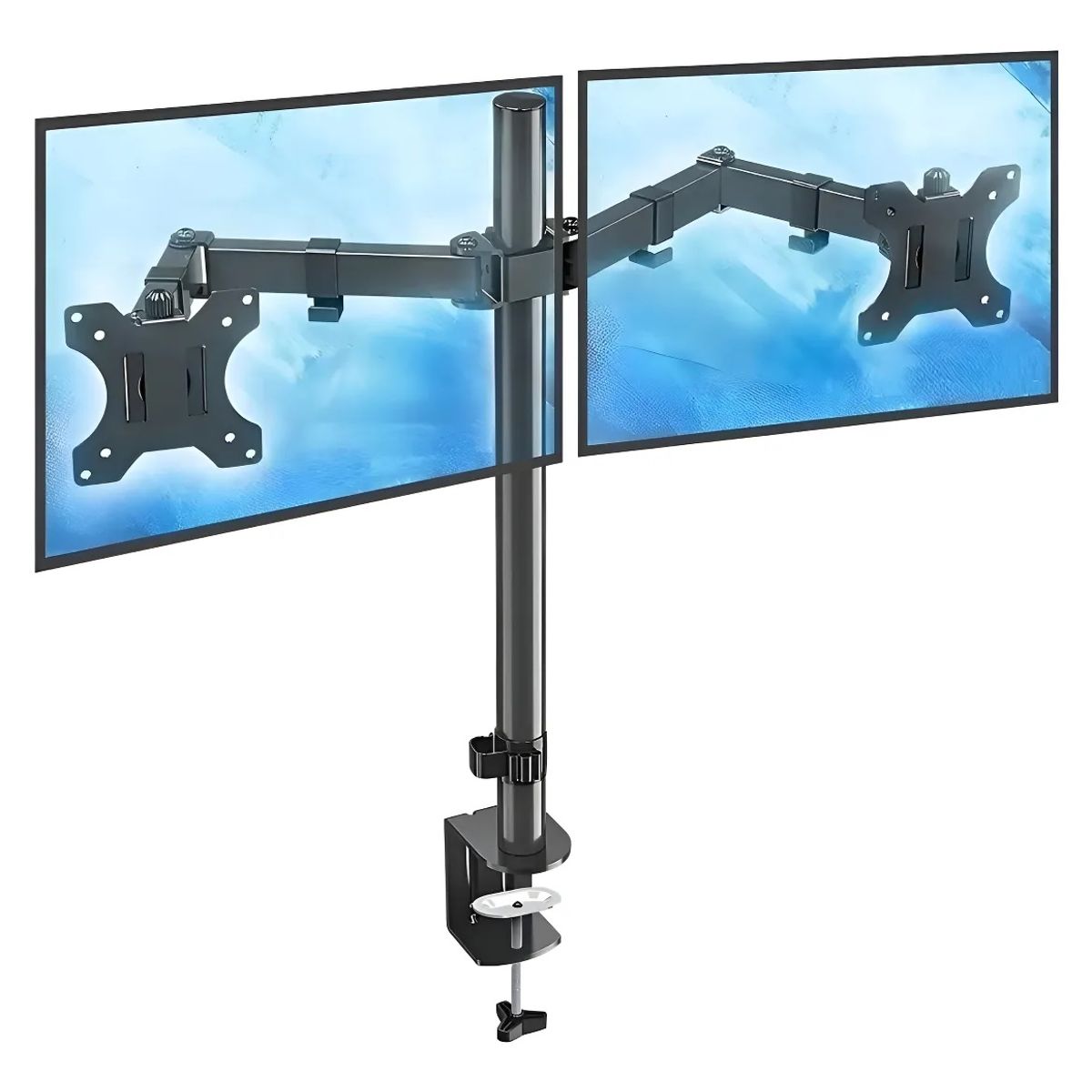OEM - Soporte De Mesa Monitor Doble Articulado color Negro