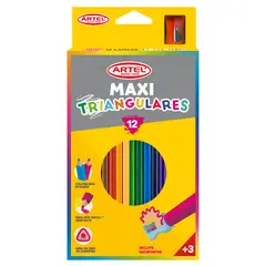 ARTEL - Estuche 12 lápices colores Maxi