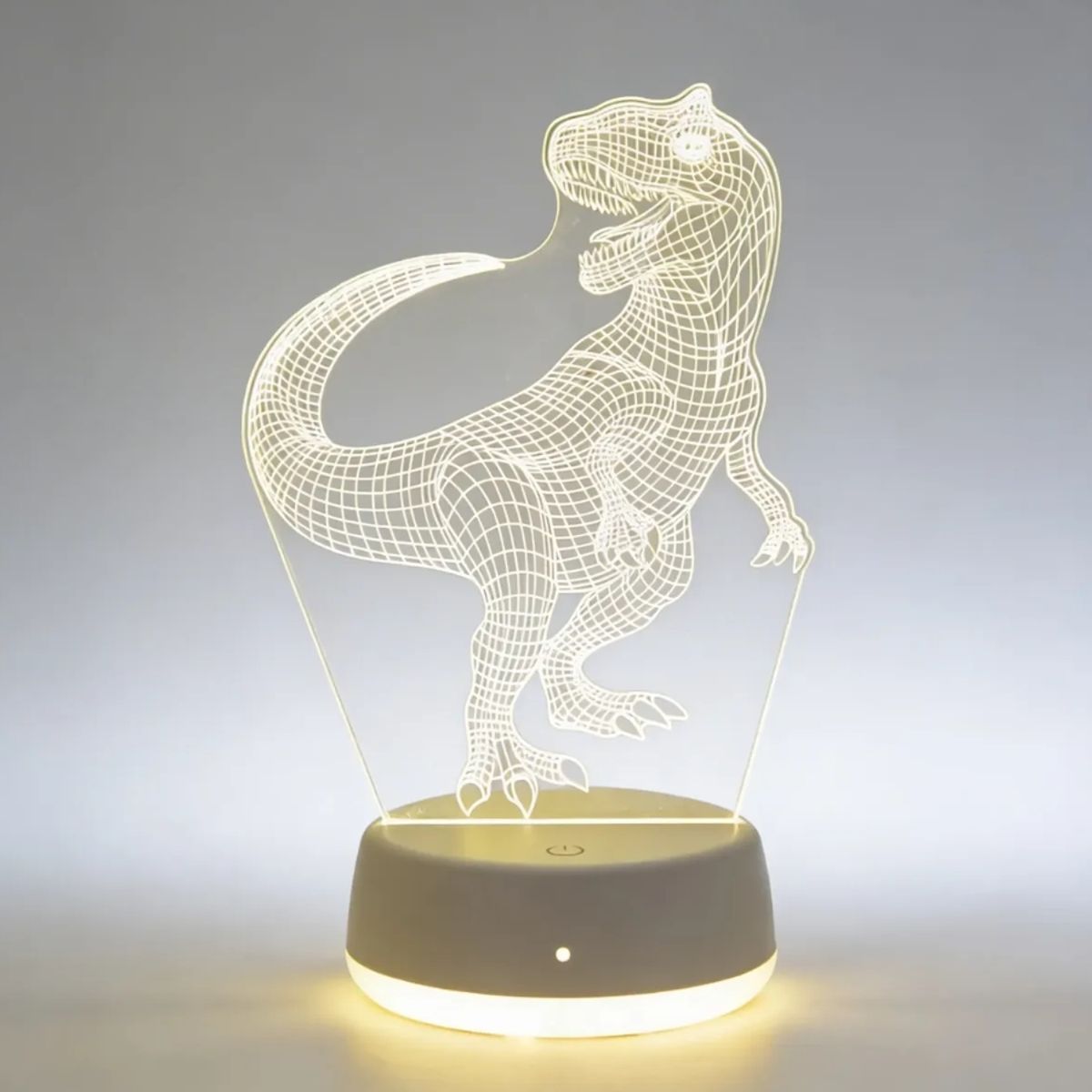GENERICO - Lámpara De Mesa 3d Dinosaurio Decoracion Luz Led Gamer 18cm