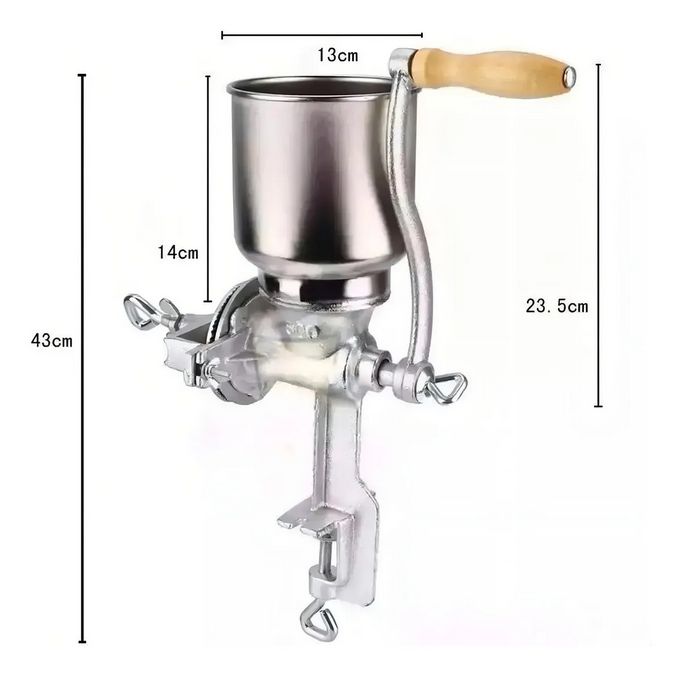 Molino Moledor Manual Metálico Choclo Maiz Cafe Cereal Arroz