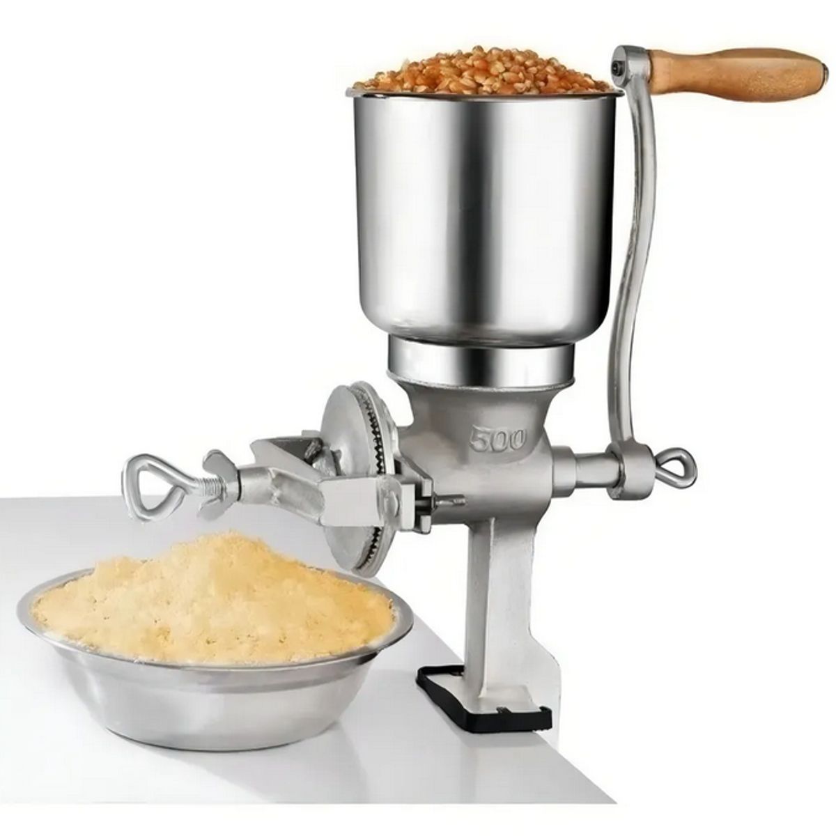 GENERICO - Molino Moledor Manual Metálico Choclo Maiz Cafe Cereal Arroz