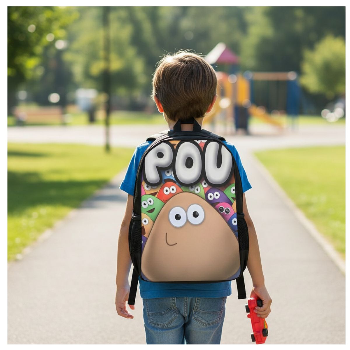GENERICO - Mochila Pou Escolar  Casual