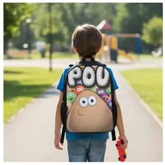 GENERICO - Mochila Pou Escolar Casual