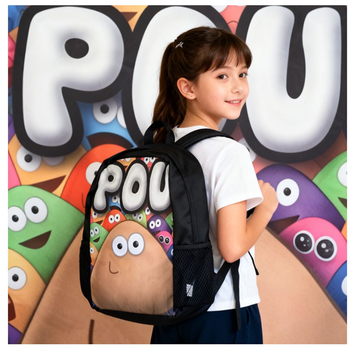 GENERICO - Mochila Pou Escolar  Casual