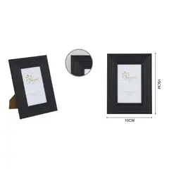 GENERICO - PORTAFOTO COLOR NEGRO MADERA DE MDF