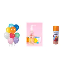 GLAM - Globos Fiesta N°9 25uni & Kit Sellador - Abrillantador