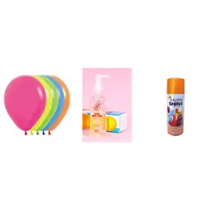 GLAM - Globo Fiesta N°9 50u Neon Kit Sellador + Abrillantador