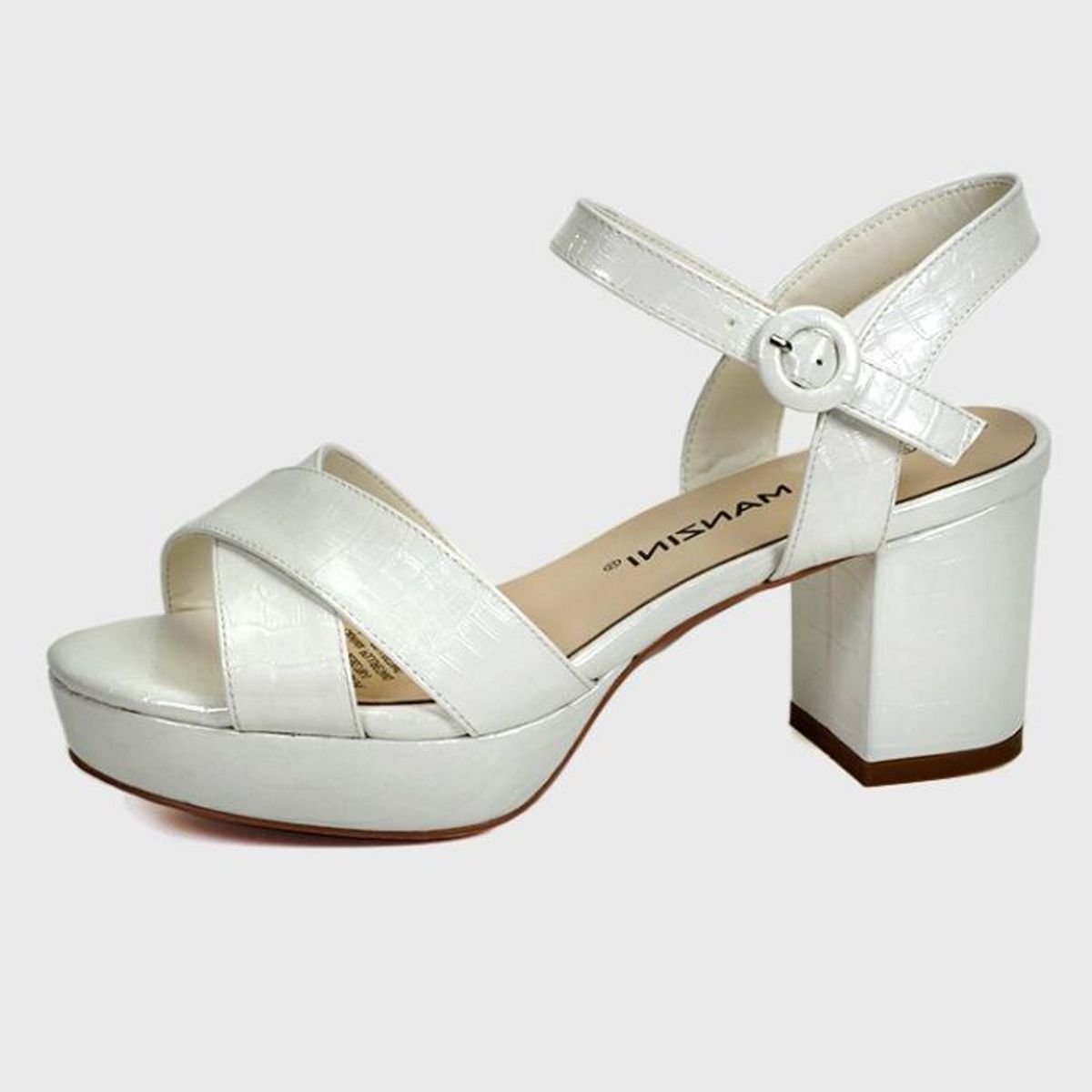 EDA MANZINI - Sandalia Sarabe Plateado