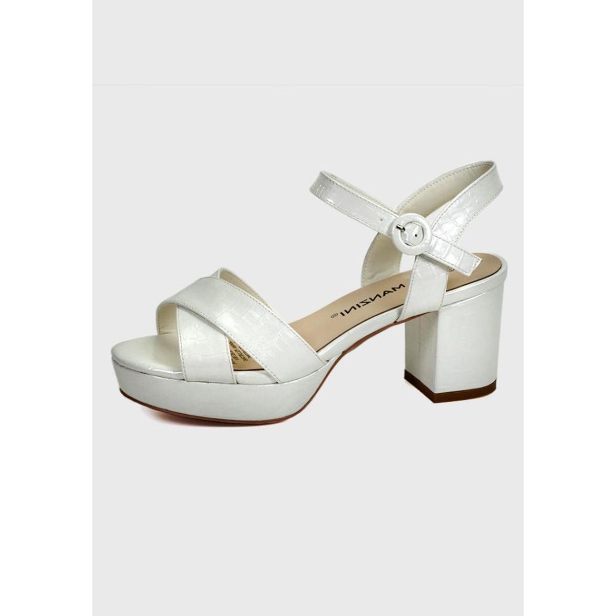 EDA MANZINI - Sandalia Sarabe Plateado