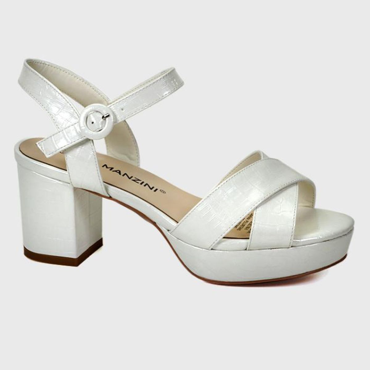 EDA MANZINI - Sandalia Sarabe Plateado