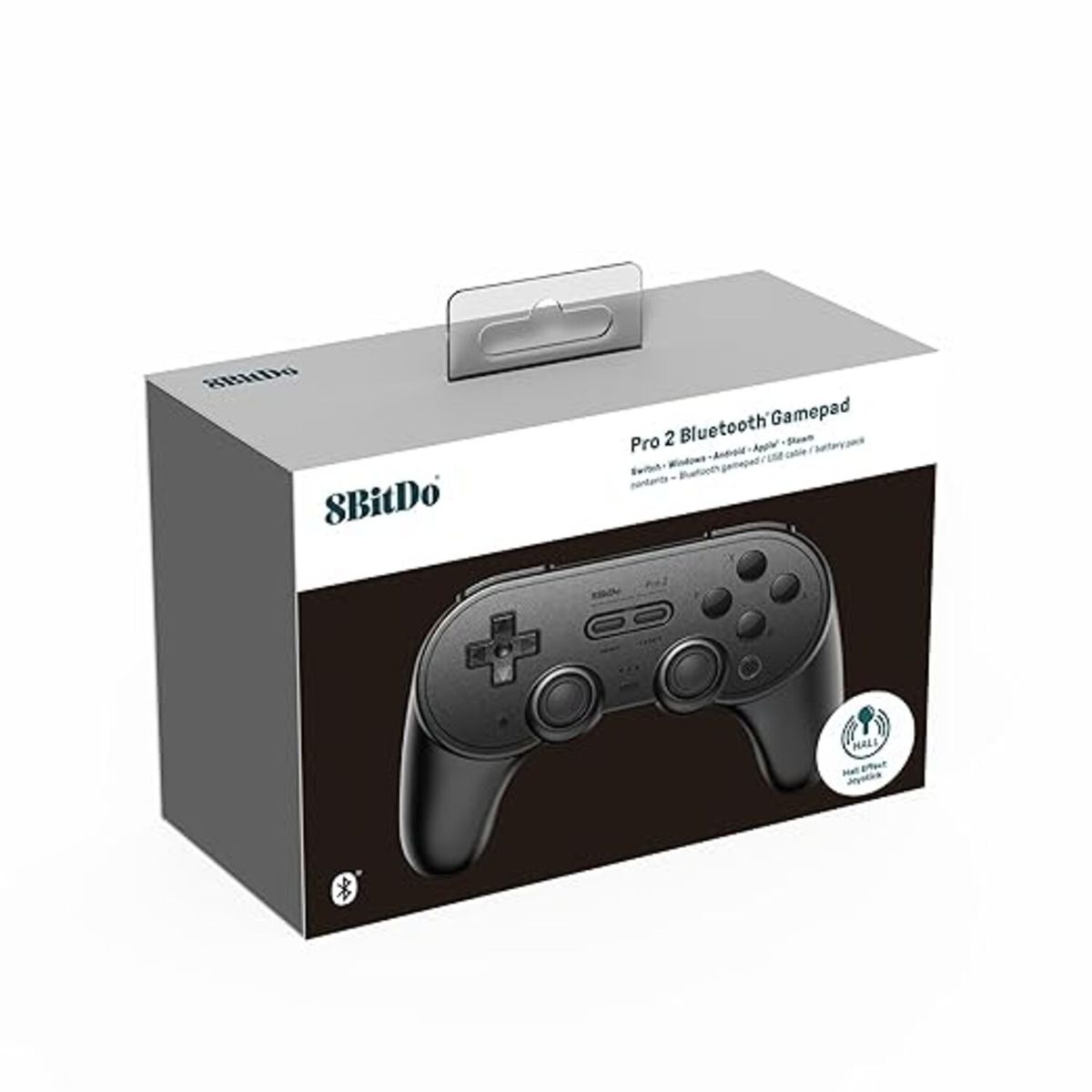 GENERICO - 8BitDo Pro 2 Bluetooth GamePad - Hall edition Black