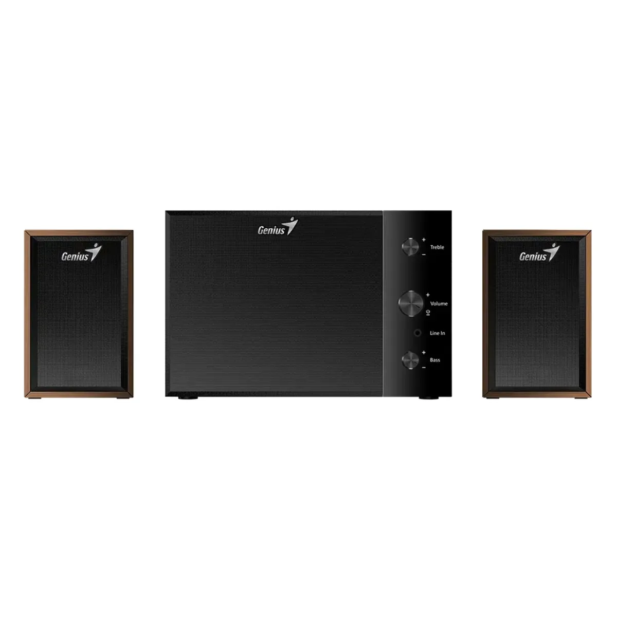 GENIUS - Parlantes Genius SW-2.1 350 Madera