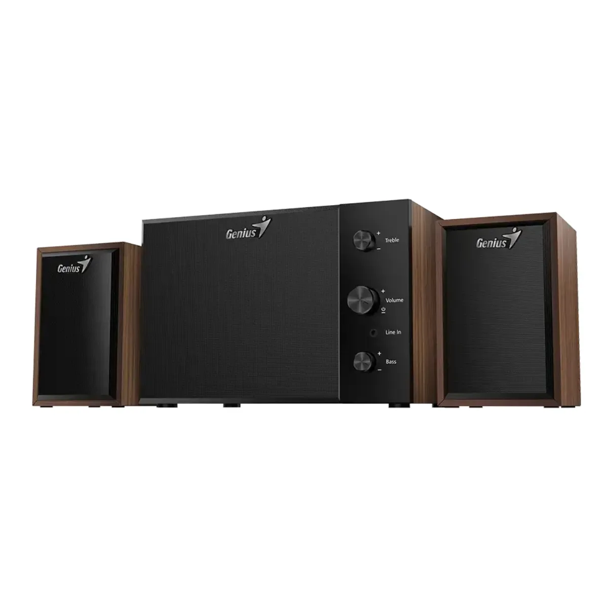 GENIUS - Parlantes Genius SW-2.1 350 Madera