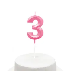 GENERICO - VELA CROME ROSADO 5X7CM N3