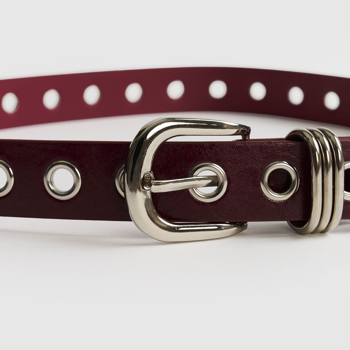 LOUNGE - Cinturón Mujer Básico Con Ojetillos