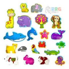 GENERICO - Set imanes educativos Imanix ABC multicolor