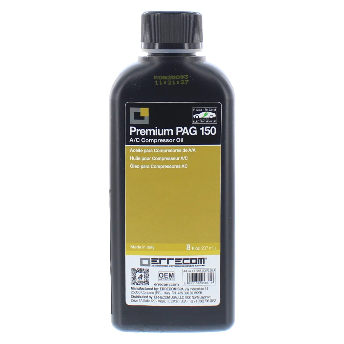 AMERICAN AIR - ACEITE PAG 150 8 OZ / 237 ML - ERRECOM