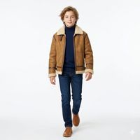 Chaqueta Niño Tipo Aviador Vintage Invierno