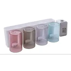 GENERICO - Porta Cepillo De Dientes Y Dispensador De Crema Dental