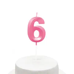 GENERICO - VELA CROME ROSADO 5X7CM N6