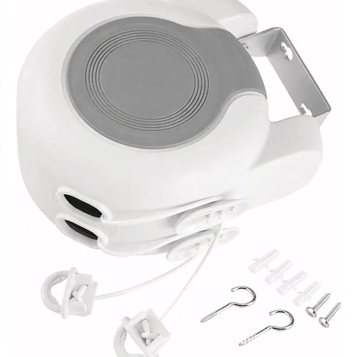 GENERICO - Tendedero Retráctil Colgador Ropa Pared Doble Linea Cuerda 13m