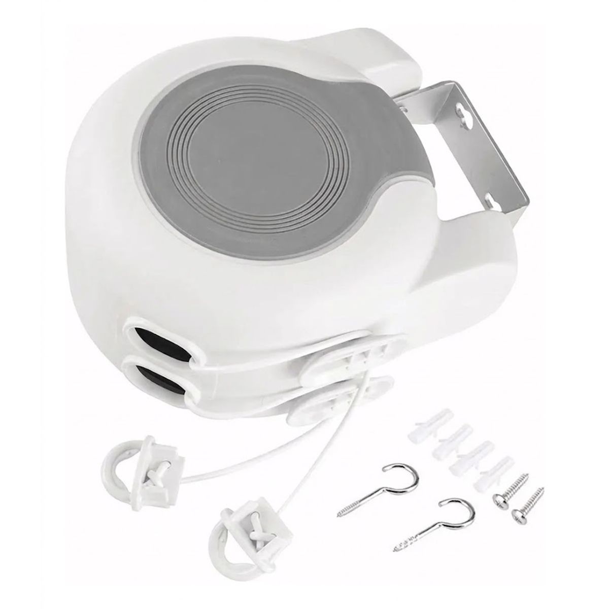 GENERICO - Tendedero Retráctil Colgador Ropa Pared Doble Linea Cuerda 13m