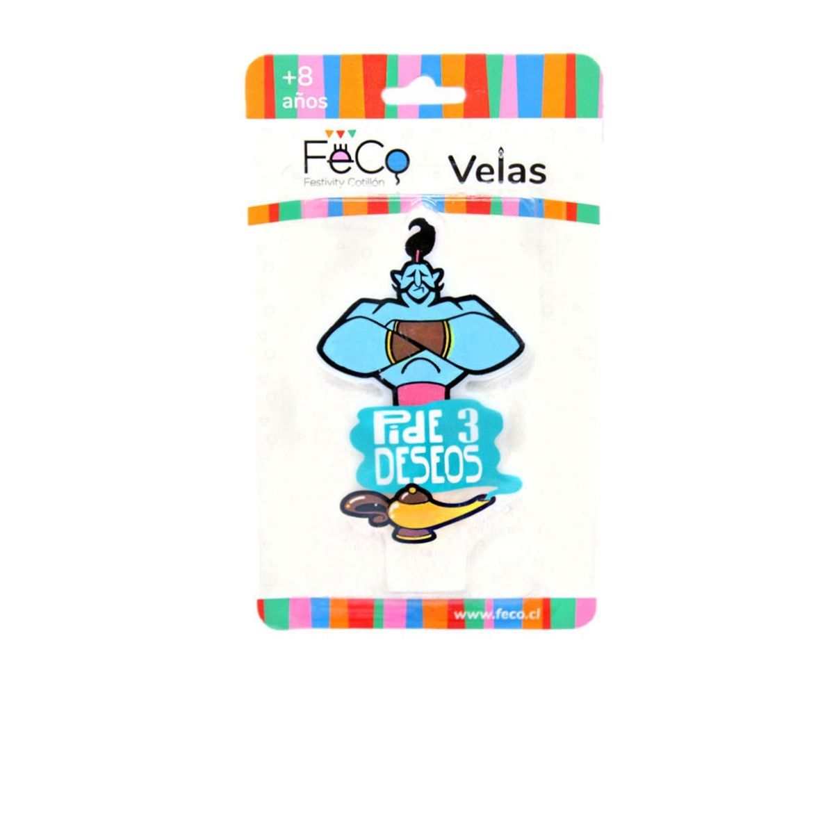 GENERICO - VELA DISE?O 3 DESEOS X1 UNI