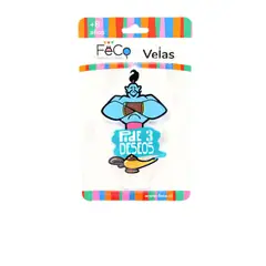 GENERICO - VELA DISE?O 3 DESEOS X1 UNI