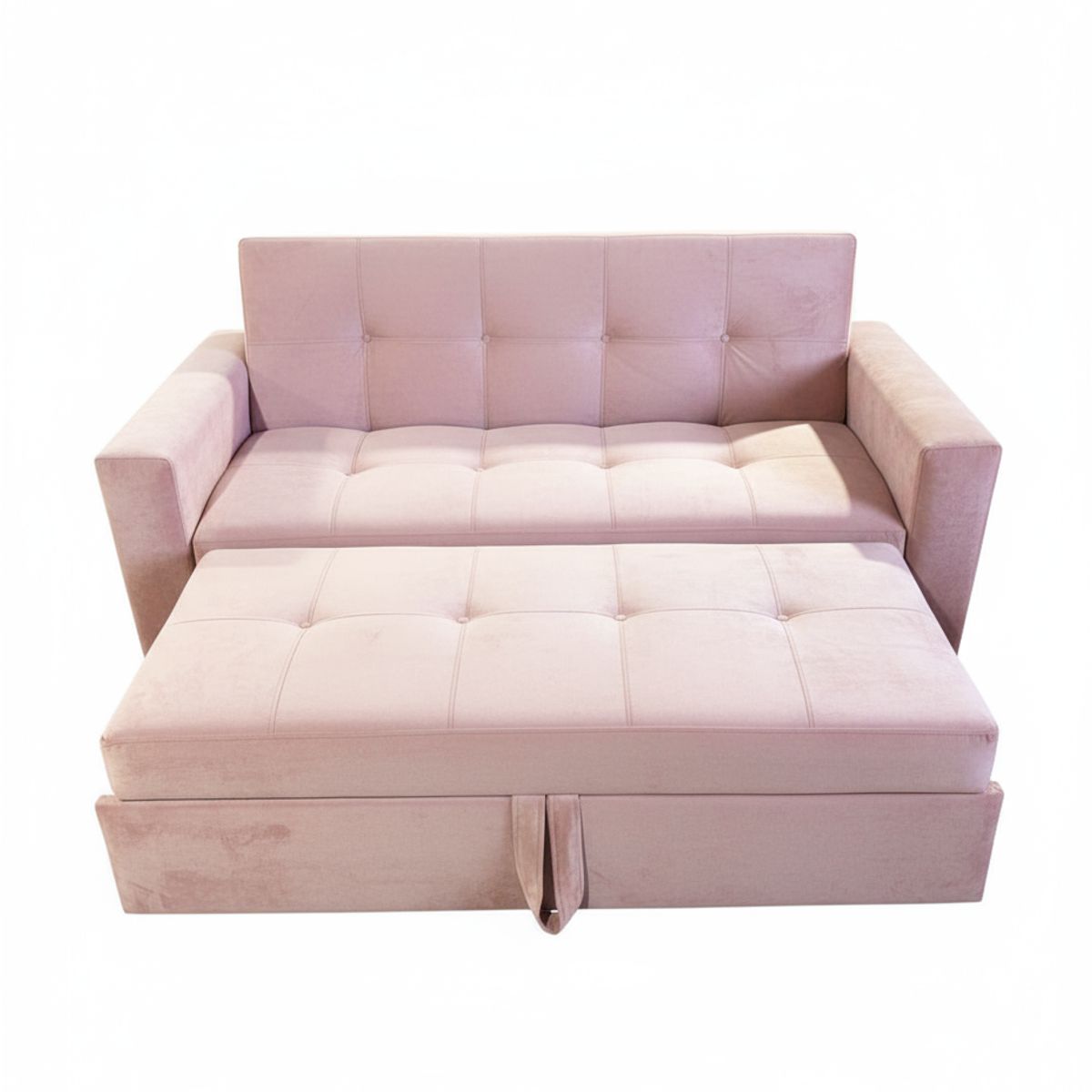 GENERICO - SOFA CAMA NOVUS TRES POSICIONES PALO ROSA FELPA