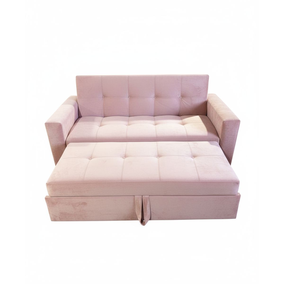 GENERICO - SOFA CAMA NOVUS TRES POSICIONES PALO ROSA FELPA