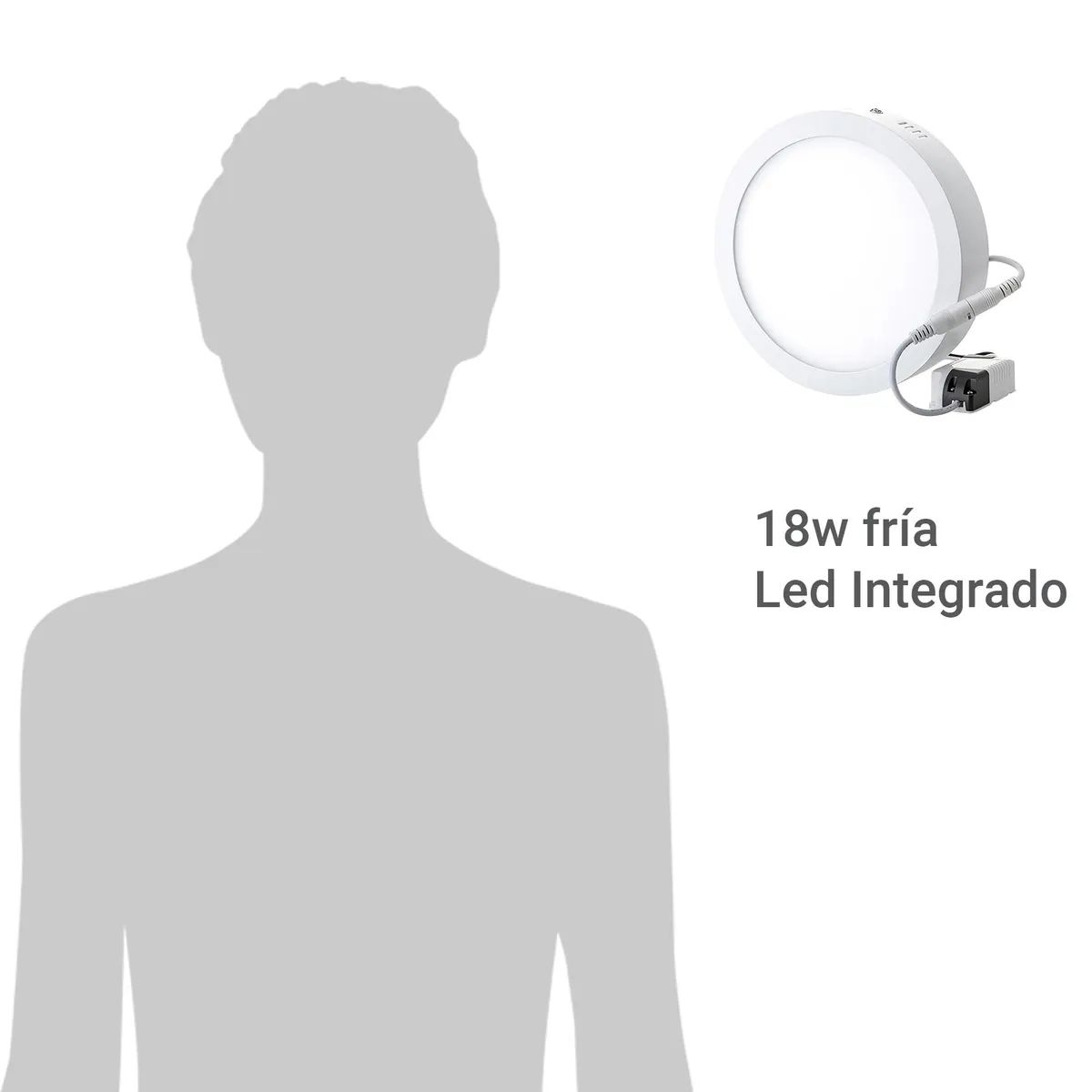 GENERICO - PANEL LED CIRCULAR EMBUTIDO BLANCO