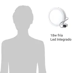 GENERICO - PANEL LED CIRCULAR EMBUTIDO BLANCO