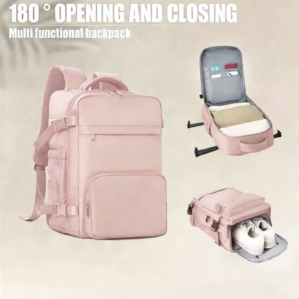 MOMO - Mochila  Viaje Multiuso Impermeable  Outback Escalable Cabina Avion  backpack