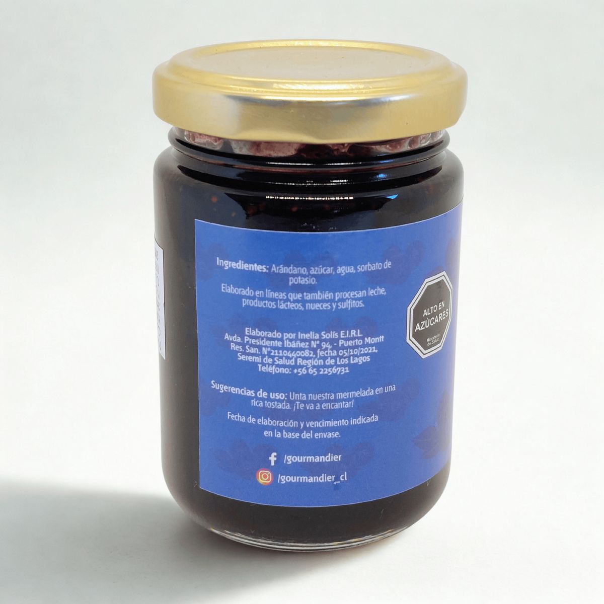 GOURMANDIER - Gourmandier - Mermelada arándano - 156 mL