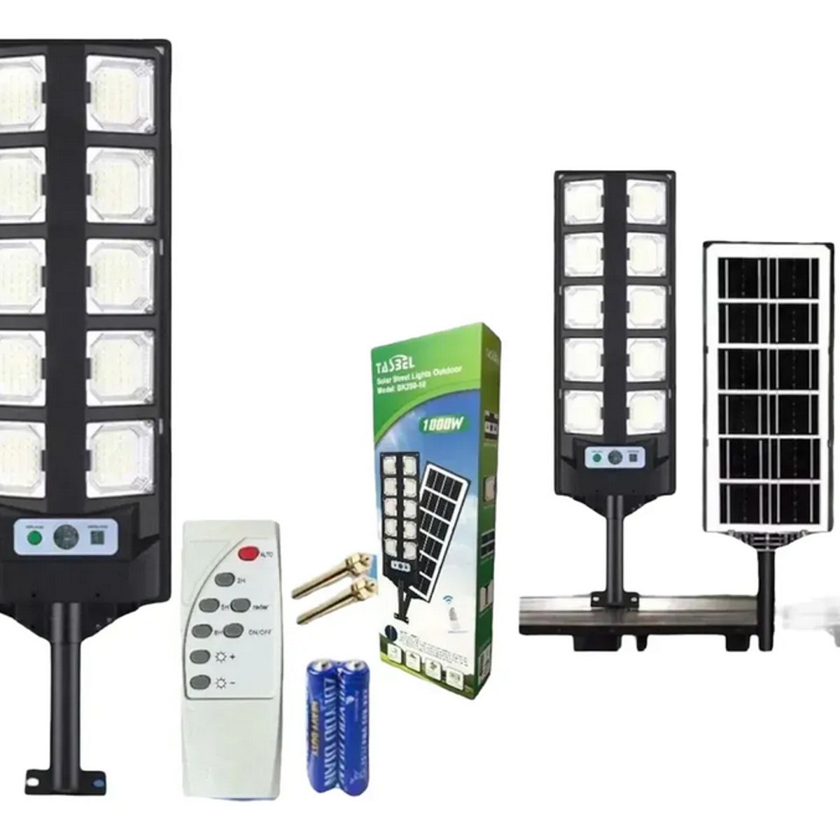 GENERICO - Lampara Foco Led Solar 1000 Watts Exteriores Foco 1000w