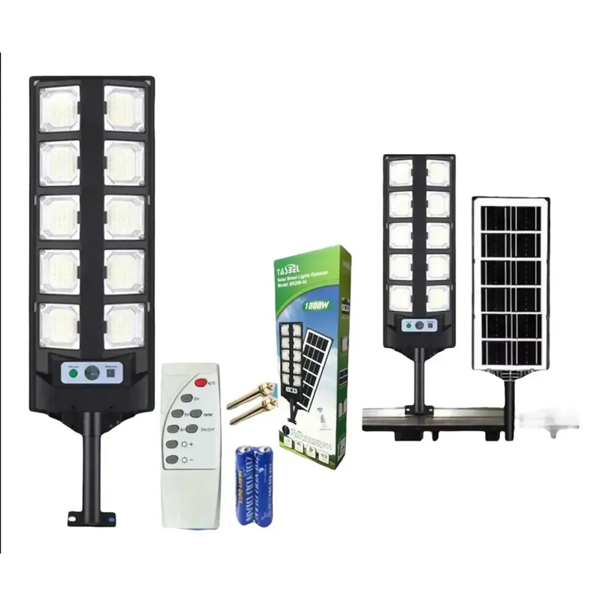 GENERICO - Lampara Foco Led Solar 1000 Watts Exteriores Foco 1000w