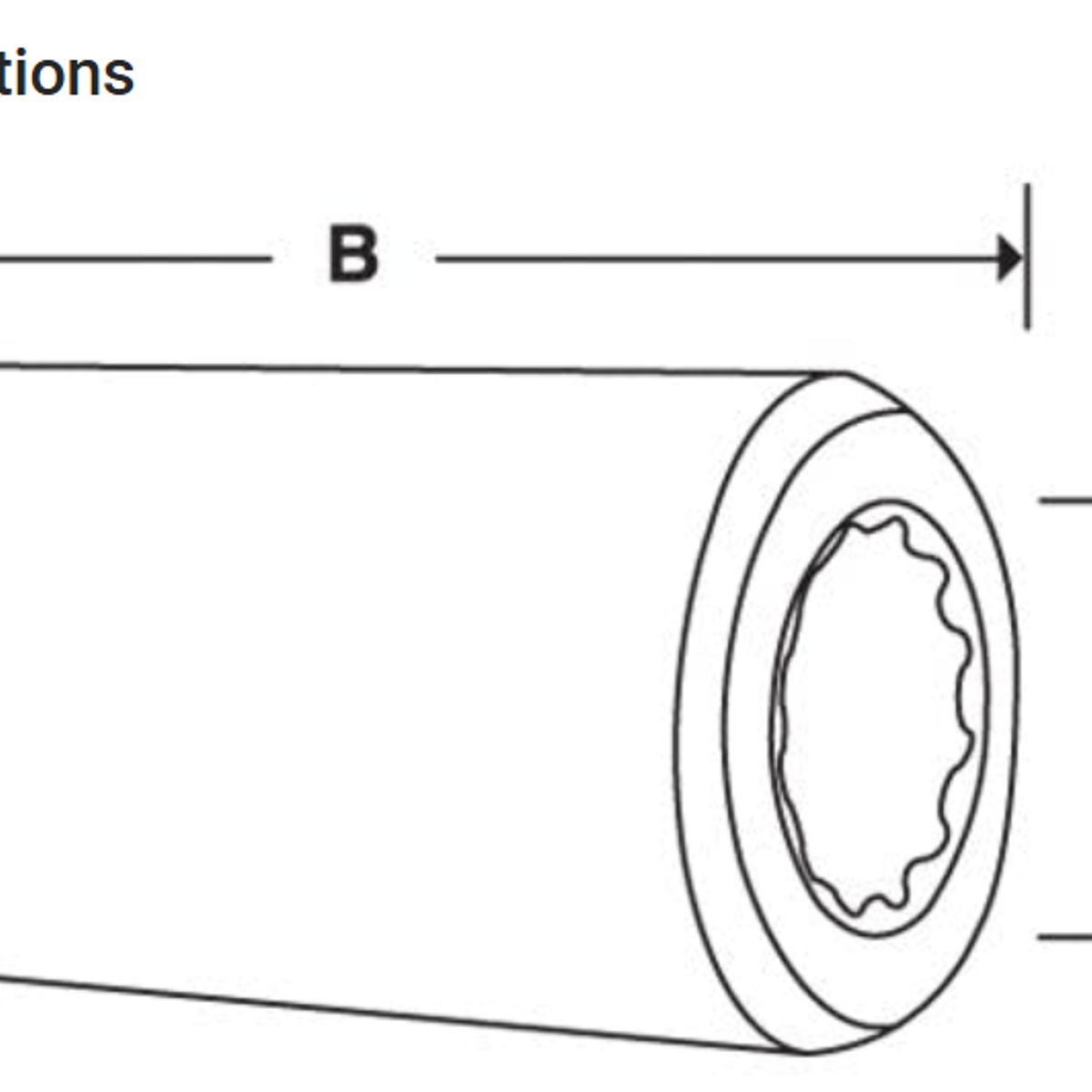 GENERICO - Socket Snap‑on CFDSM12B 14 mm no conductivo certificado hasta 1500 V