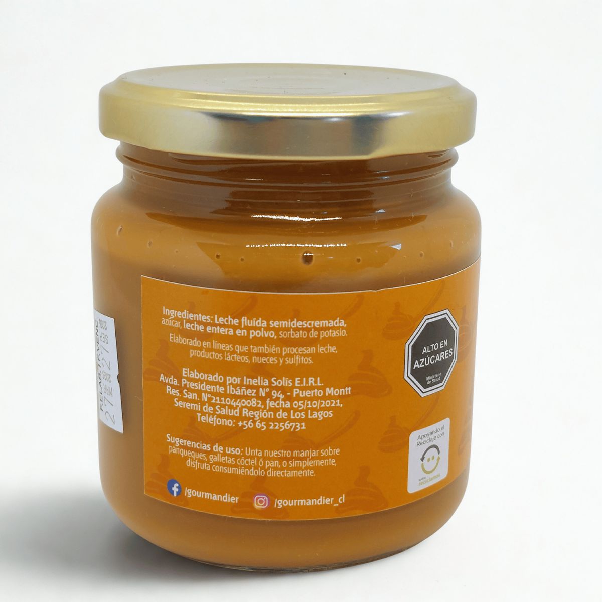 GOURMANDIER - Gourmandier - Manjar casero tradicional - 260 mL