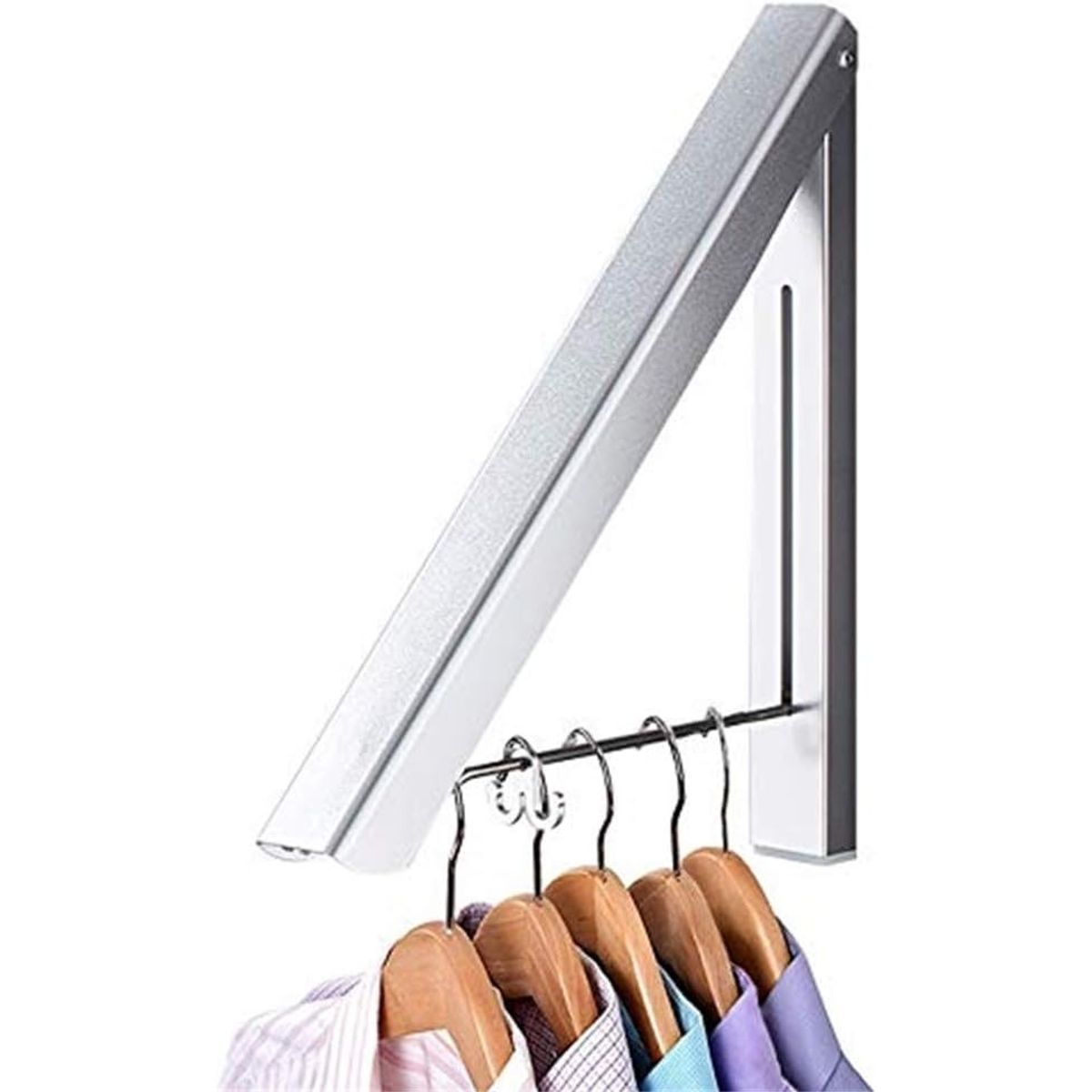 GENERICO - Pack2 Colgador de Ropa Plegable Tendedero Retráctil Montado