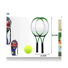 GENERICO - RAQUETA DE TENIS 2PCS + 1 PELOTA